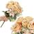 Buchet de flori artificiale din poliester, 9 fire trandafiri, 40cm, roz Household NewTrend