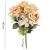 Buchet de flori artificiale din poliester, 9 fire trandafiri, 40cm, roz Household NewTrend