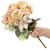 Buchet de flori artificiale din poliester, 9 fire trandafiri, 40cm, roz Household NewTrend
