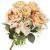 Buchet de flori artificiale din poliester, 9 fire trandafiri, 40cm, roz Household NewTrend