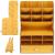 Organizator pentru birou, din lemn, cu 15 compartimente si sertar Household NewTrend