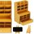 Organizator pentru birou, din lemn, cu 15 compartimente si sertar Household NewTrend