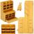 Organizator pentru birou, din lemn, cu 15 compartimente si sertar Household NewTrend