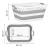 Cos de rufe pliabil tip lighean, cu manere, din plastic si silicon, 53x38x24cm, 24litri, gri Household NewTrend