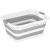 Cos de rufe pliabil tip lighean, cu manere, din plastic si silicon, 53x38x24cm, 24litri, gri Household NewTrend