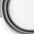 Cos de rufe pliabil tip lighean, cu manere, din plastic si silicon, 62x44x28cm, 39litri, gri Household NewTrend
