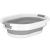 Cos de rufe pliabil tip lighean, cu manere, din plastic si silicon, 62x44x28cm, 39litri, gri Household NewTrend