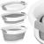 Cos de rufe pliabil tip lighean, cu manere, din plastic si silicon, 62x44x28cm, 39litri, gri Household NewTrend