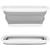 Lighean pliabil, dreptunghiular, din plastic si silicon, 40x29x15cm, 8.5litri, gri Household NewTrend