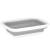 Lighean pliabil, dreptunghiular, din plastic si silicon, 40x29x15cm, 8.5litri, gri Household NewTrend