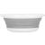 Lighean pliabil, rotund, din plastic si silicon, 37x15cm, 9litri, gri Household NewTrend