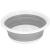 Lighean pliabil, rotund, din plastic si silicon, 37x15cm, 9litri, gri Household NewTrend