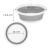 Lighean pliabil, rotund, din plastic si silicon, 37x15cm, 9litri, gri Household NewTrend