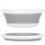 Lighean pliabil, rotund, din plastic si silicon, 37x15cm, 9litri, gri Household NewTrend