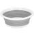 Lighean pliabil, rotund, din plastic si silicon, 37x15cm, 9litri, gri Household NewTrend