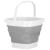 Lighean pliabil, patrat, din plastic si silicon, 21x17cm, 3litri, gri Household NewTrend