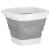 Lighean pliabil, patrat, din plastic si silicon, 21x17cm, 3litri, gri Household NewTrend