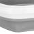 Lighean pliabil, patrat, din plastic si silicon, 21x17cm, 3litri, gri Household NewTrend