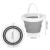 Lighean pliabil, rotund, din plastic si silicon, 31x24cm, 10litri, gri Household NewTrend