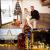Ghirlanda luminoasa tip perdea 300 LED-uri, 3x3m, pentru interior, cu telecomanda, alb cald (galben) Household NewTrend