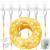 Ghirlanda luminoasa tip perdea 300 LED-uri, 3x3m, pentru interior, cu telecomanda, alb cald (galben) Household NewTrend
