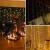 Ghirlanda luminoasa tip perdea 300 LED-uri, 3x3m, pentru interior, cu telecomanda, alb cald (galben) Household NewTrend