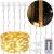 Ghirlanda luminoasa tip perdea 300 LED-uri, 3x3m, pentru interior, cu telecomanda, alb cald (galben) Household NewTrend