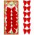 Set 6 ornamente pentru bradul de Craciun, fundita, 8cm, rosu Household NewTrend