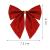 Set 6 ornamente pentru bradul de Craciun, fundita, 8cm, rosu cu sclipici Household NewTrend