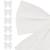 Set 6 ornamente pentru bradul de Craciun, fundita, 8cm, alb Household NewTrend