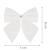 Set 6 ornamente pentru bradul de Craciun, fundita, 8cm, alb Household NewTrend