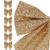 Set 6 ornamente pentru bradul de Craciun, fundita, 8cm, auriu Household NewTrend