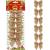 Set 6 ornamente pentru bradul de Craciun, fundita, 8cm, auriu Household NewTrend