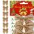 Set 6 ornamente pentru bradul de Craciun, fundita, 8cm, auriu Household NewTrend