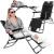 Sezlong pliabil Relax Zero Gravity, 80x60x153cm, negru Household NewTrend