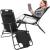 Sezlong pliabil Relax Zero Gravity, 80x60x153cm, negru Household NewTrend