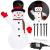 Figurina Craciun Om de Zapada, gonflabila, cu iluminare LED, umflare automata, 240cm Household NewTrend