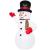Figurina Craciun Om de Zapada, gonflabila, cu iluminare LED, umflare automata, 240cm Household NewTrend