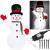 Figurina Craciun Om de Zapada, gonflabila, cu iluminare LED, umflare automata, 240cm Household NewTrend