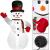 Figurina Craciun Om de Zapada, gonflabila, cu iluminare LED, umflare automata, 240cm Household NewTrend