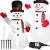 Figurina Craciun Om de Zapada, gonflabila, cu iluminare LED, umflare automata, 180cm Household NewTrend