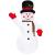 Figurina Craciun Om de Zapada, gonflabila, cu iluminare LED, umflare automata, 180cm Household NewTrend