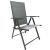 Scaun metalic de gradina, pliant, cu spatar reglabil, din otel, 60x58x100cm, gri Household NewTrend