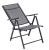 Scaun metalic de gradina, pliant, cu spatar reglabil, din otel, 60x58x100cm, gri Household NewTrend