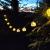 Ghirlanda luminoasa, LED, model Altros, 10 becuri, 380cm, incarcare solara, lumina alb cald Household NewTrend