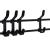 Cuier pentru haine cu banc de depozitare pantofi pe 4 polite, cadru metalic, 25x80x150cm, negru Household NewTrend