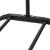 Suport pentru haine cu cadru metalic, cu sina de agatat si carlige cuier, 40x110x146cm, negru Household NewTrend