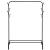 Suport pentru haine cu cadru metalic, cu sina de agatat si carlige cuier, 40x110x146cm, negru Household NewTrend