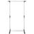 Suport pentru haine pe roti, reglabil pe inaltime si latime, din aluminiu cromat, 160x45x150cm, argintiu Household NewTrend