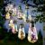 Ghirlanda luminoasa, LED, model Felisi, 20 becuri, 580cm, incarcare solara, lumina alb multicolor Household NewTrend